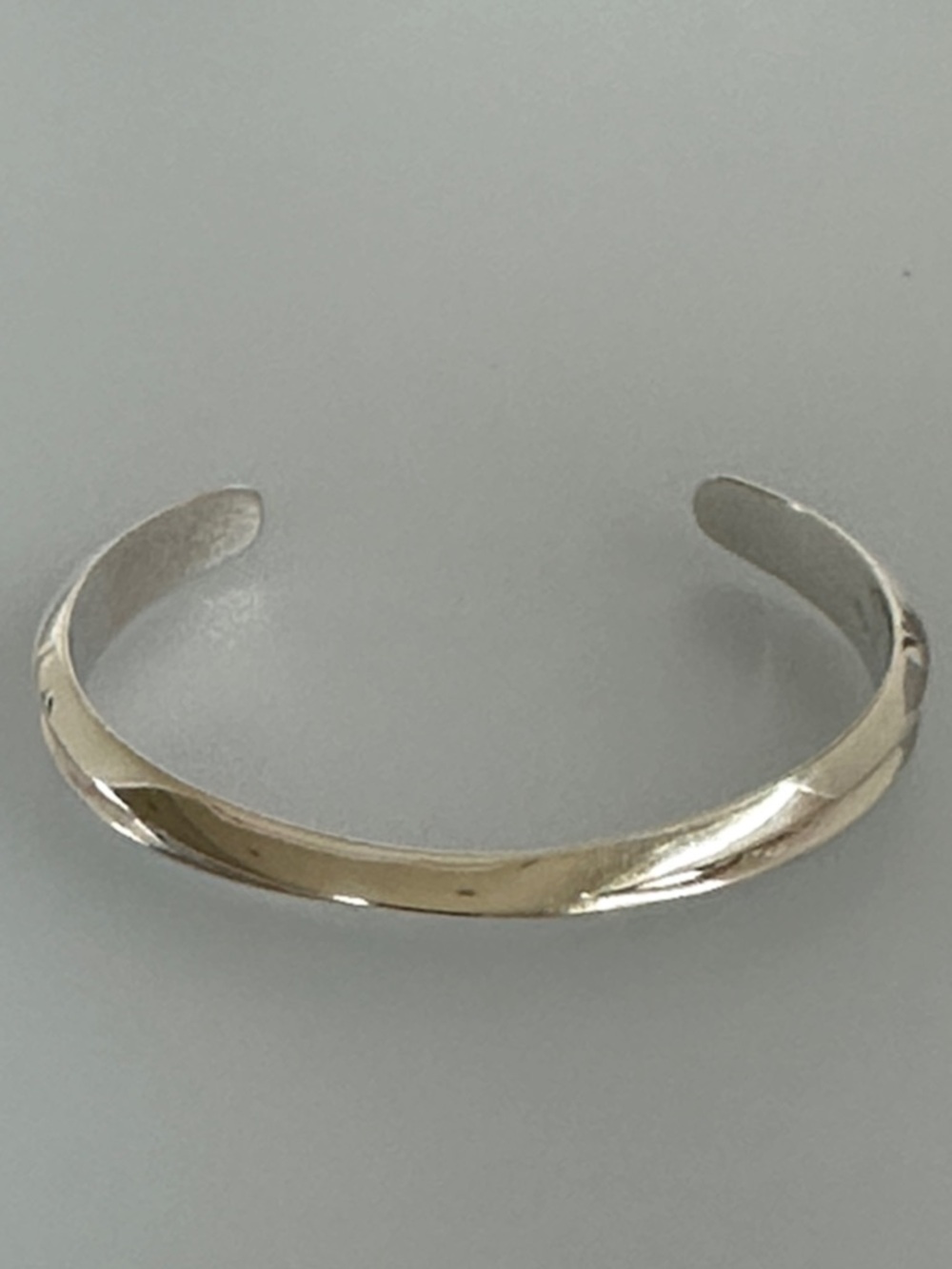 TANE 925 Sterling Silver Twist Bangle Bracelet
